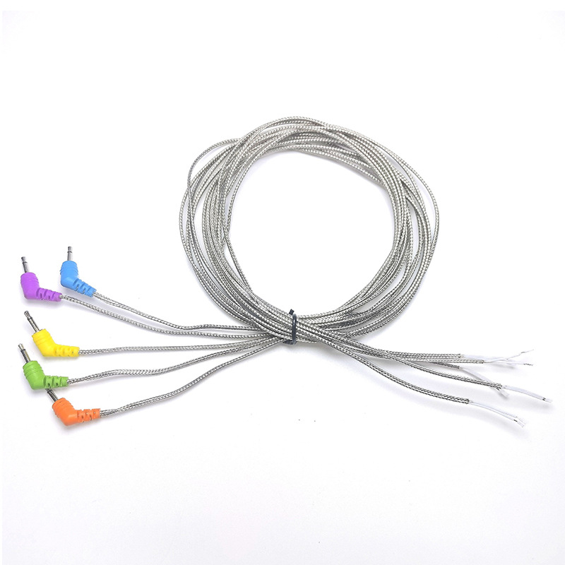 NTC温度传感器线 304不锈钢网编织 铁氟龙耐高温感温线材