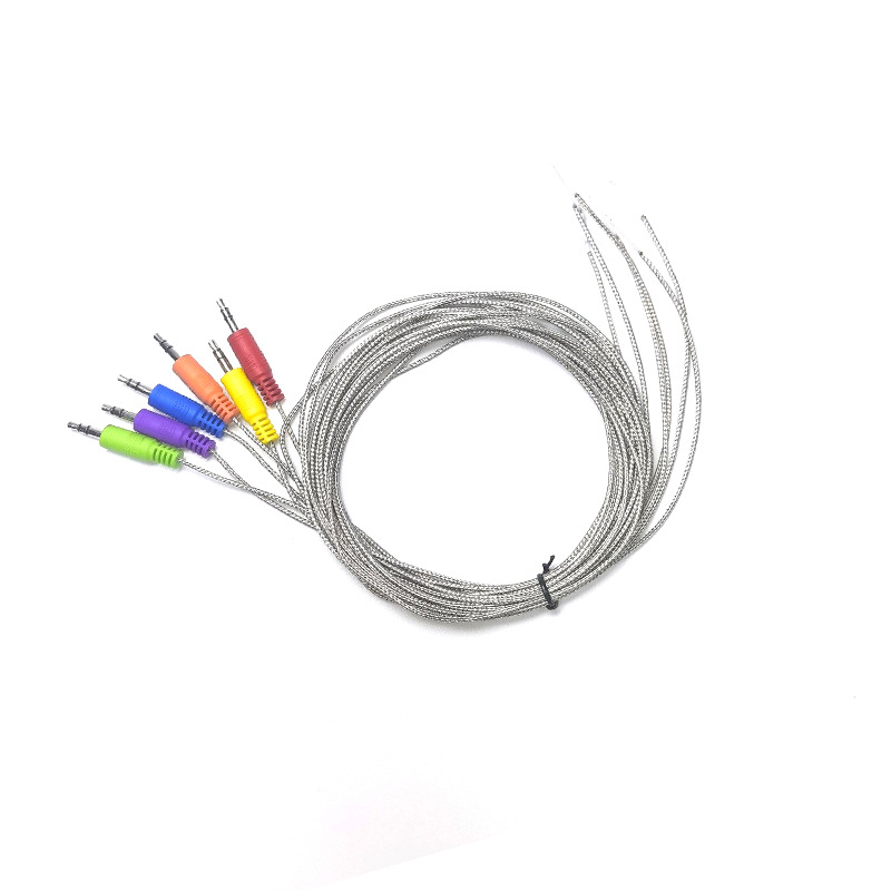 NTC温度传感器线 304不锈钢网编织 铁氟龙耐高温感温线材