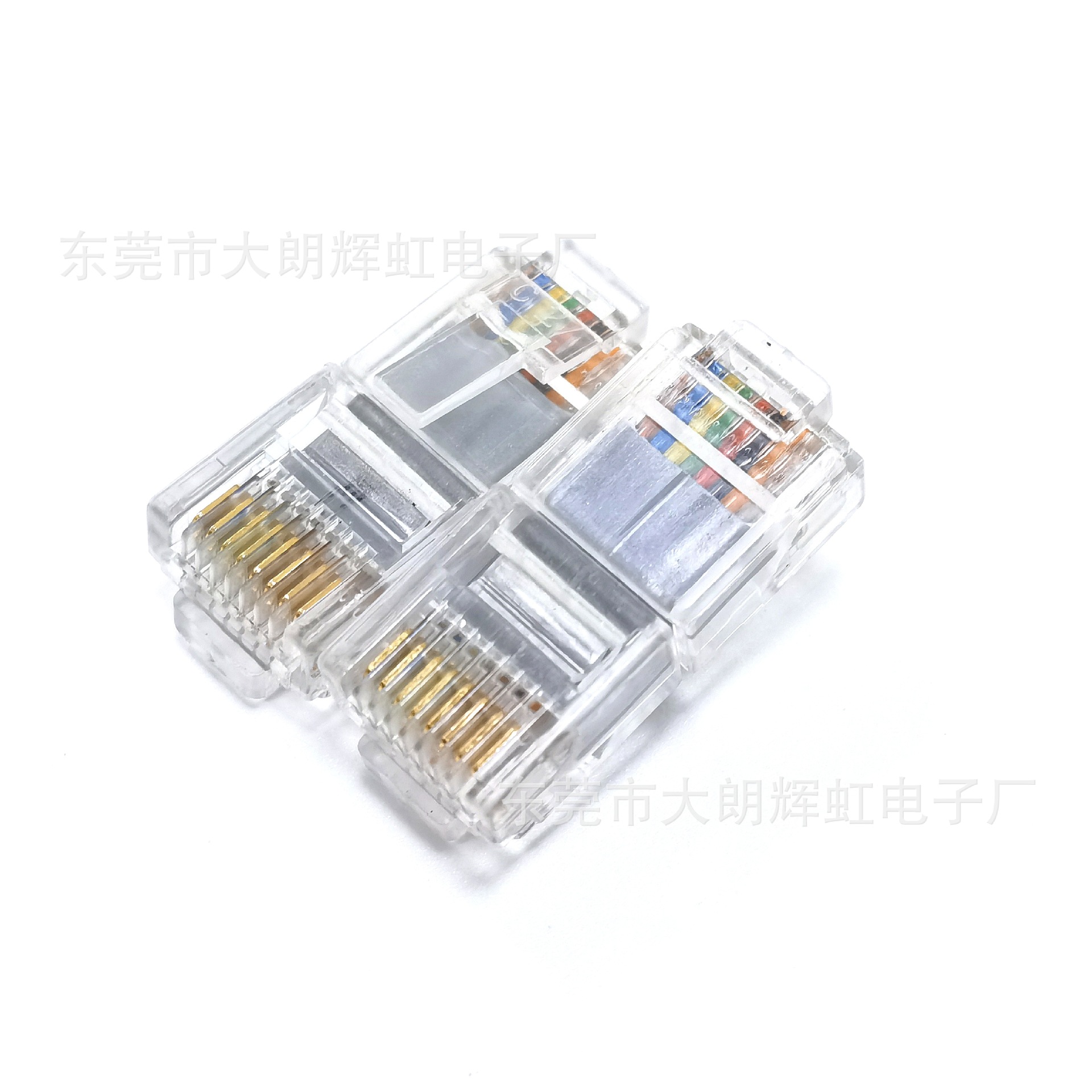 超六类扁平CAT6超短体网络线 8p8c RJ45水晶头变频器连接网线