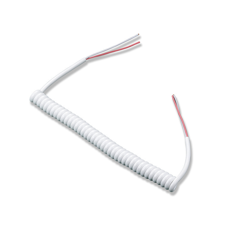 高弹性可伸缩弹簧线3芯 抗UV弹簧电线pu弹工线漆包铜纯铜线芯