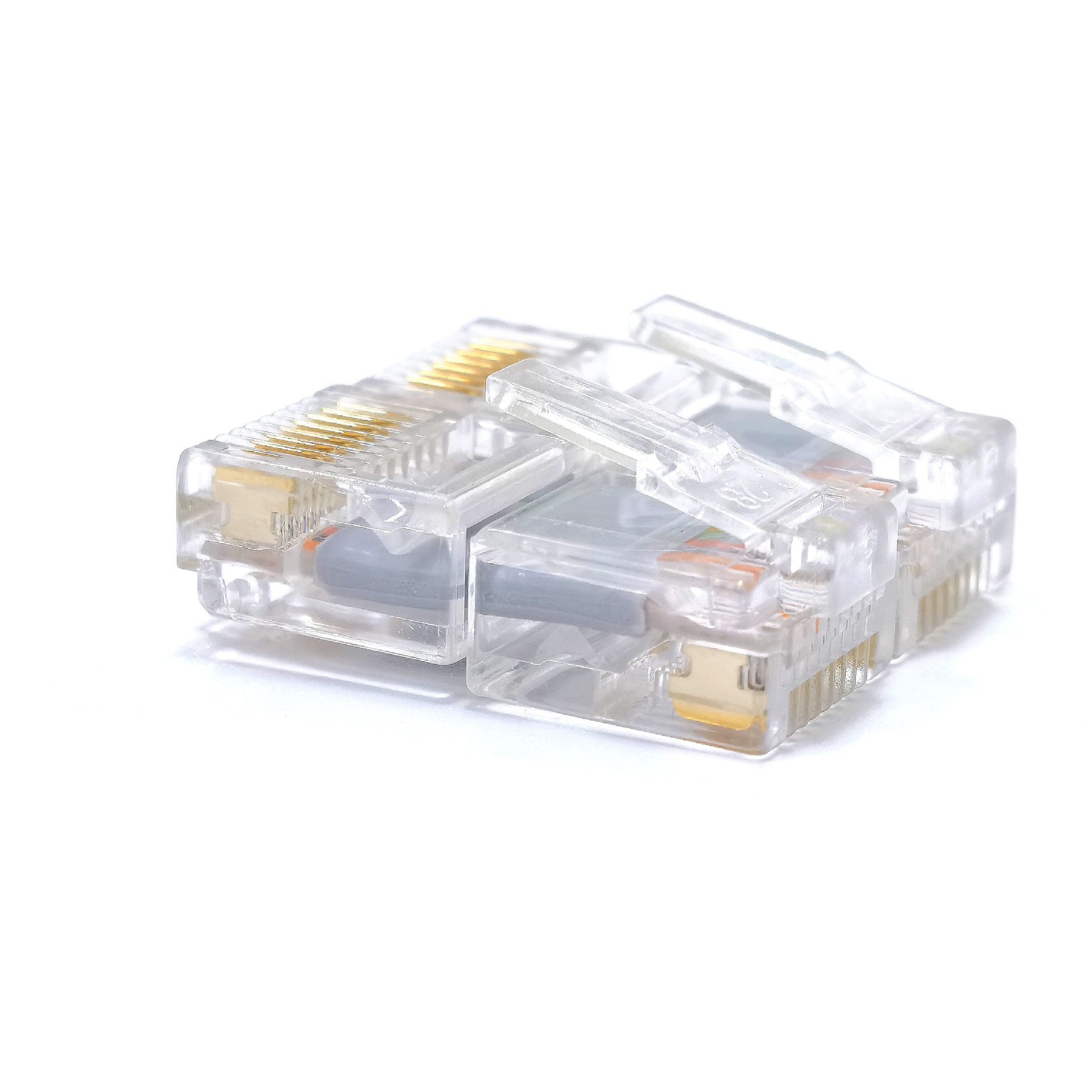 超六类扁平网络线CAT6超短体8p8c RJ45水晶头模具变频器网线