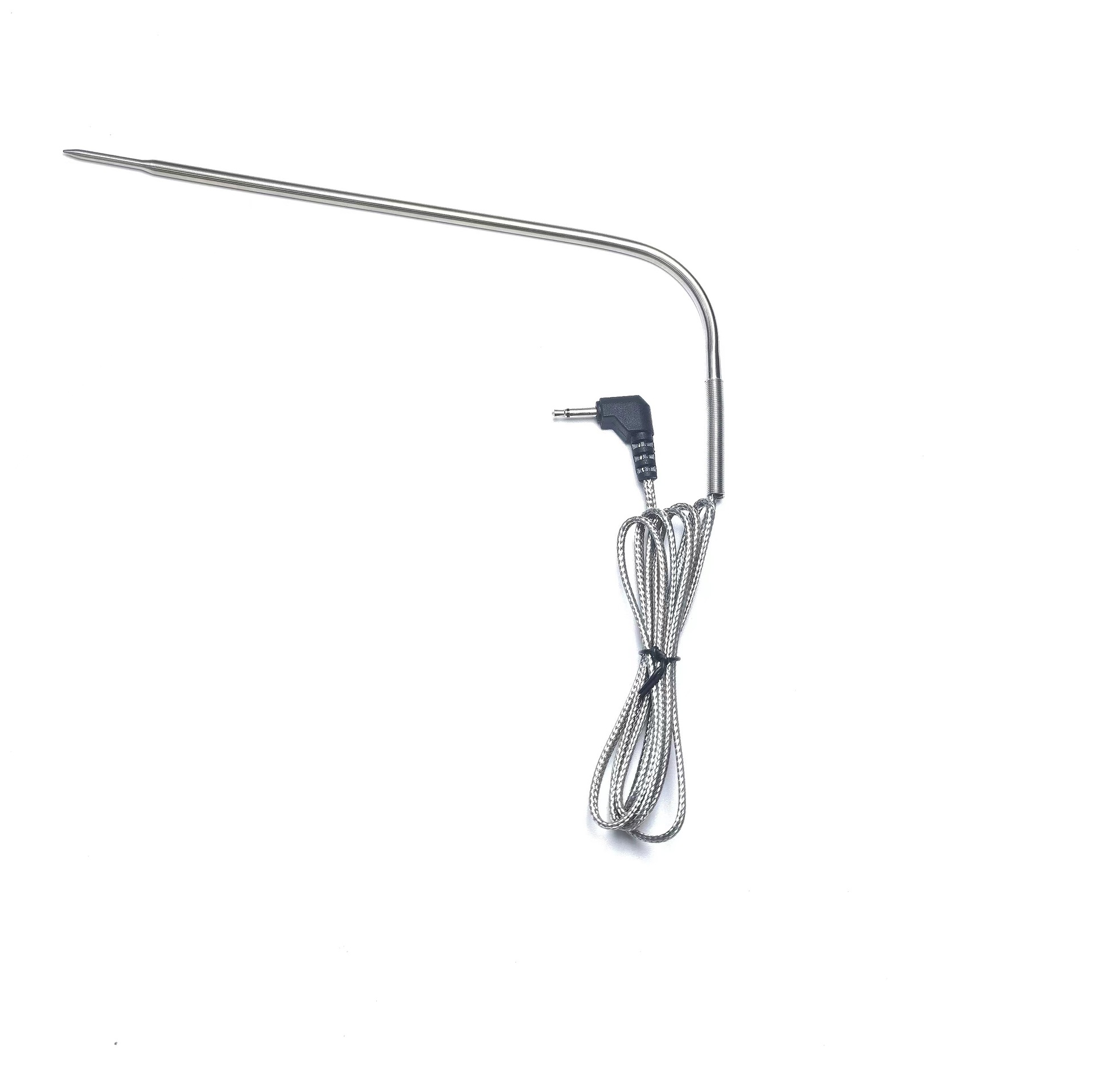 烧烤食品级不锈钢探针温度传感器耐高温热电偶 2.5mm单音插头