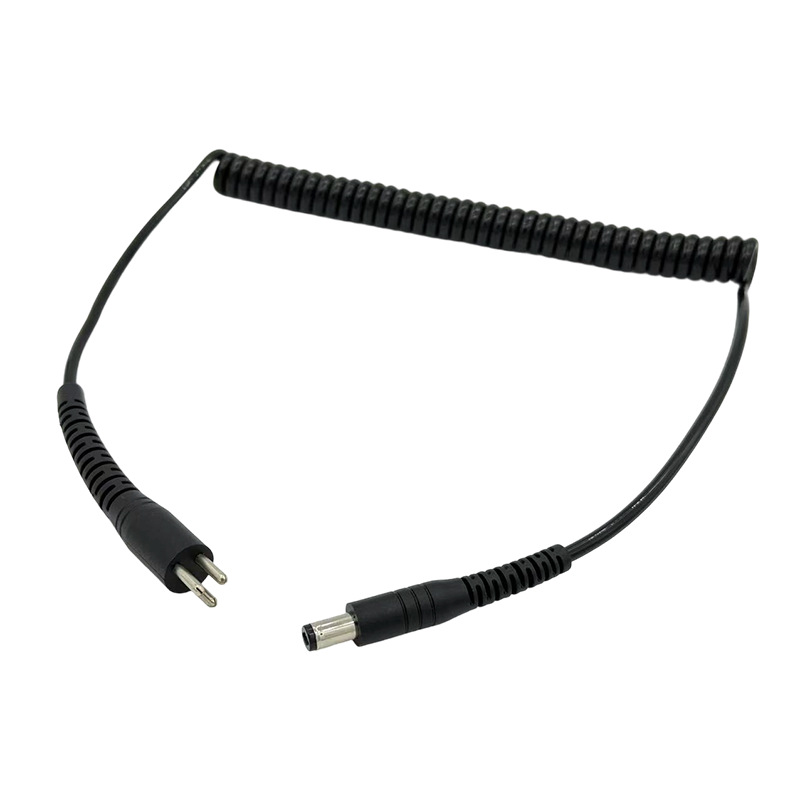 美容美甲打磨机手柄线弹簧线电源连接线无刷插头转空心杯电源线