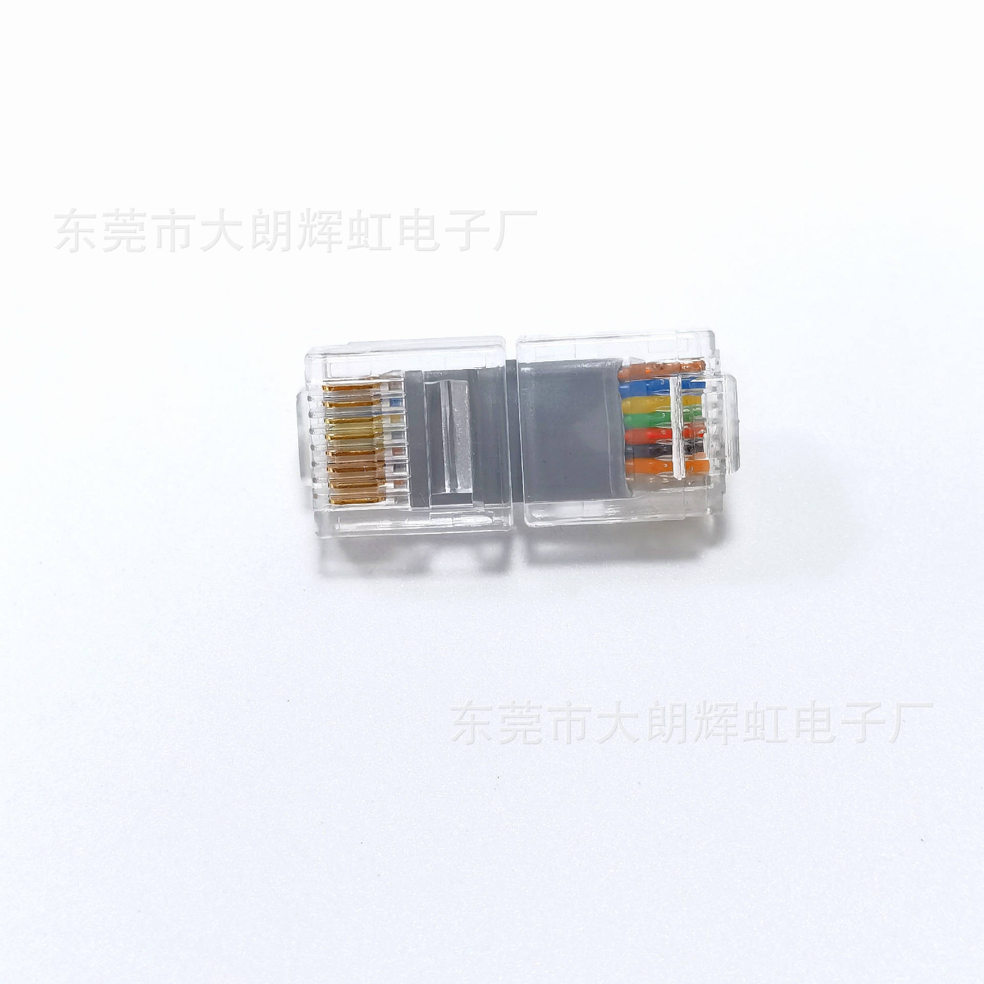 超六类扁平CAT6超短体网络线 8p8c RJ45水晶头变频器连接网线