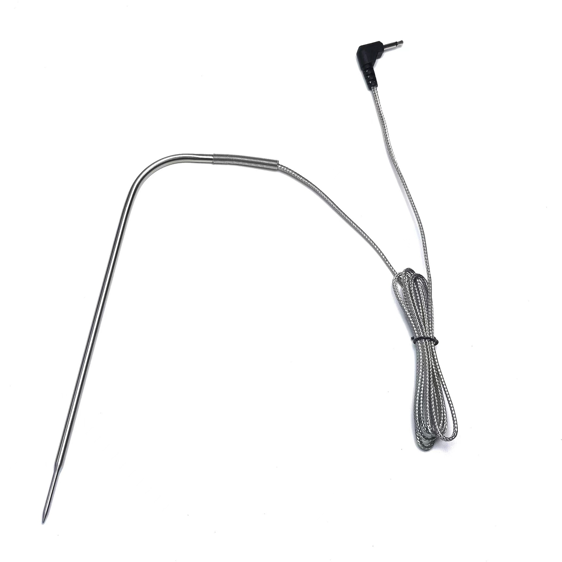 烧烤食品级不锈钢探针温度传感器耐高温热电偶 2.5mm单音插头