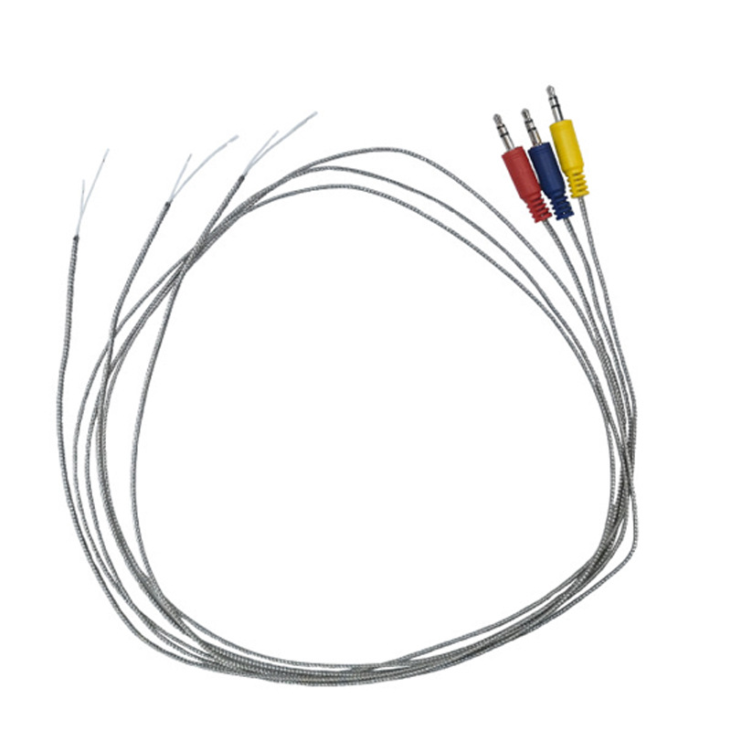 NTC温度传感器线 304不锈钢网编织 铁氟龙耐高温感温线材