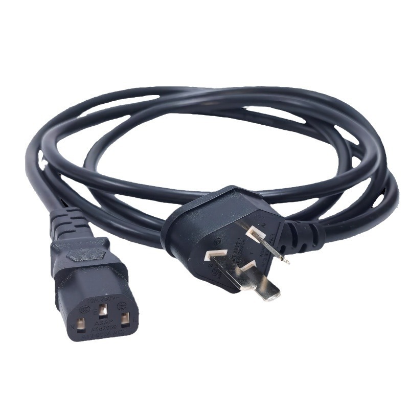 国标品字尾三芯纯铜ac电源线电脑电饭煲适配器插头线三插