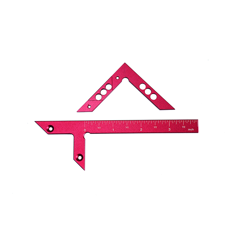 Aluminum alloy woodworking ruler