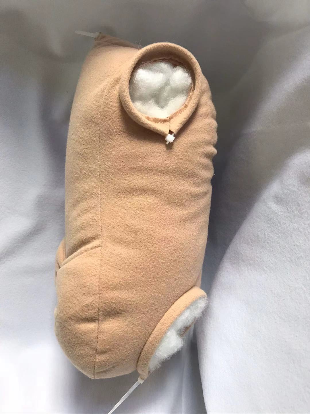 full limbs front les no joints flesh color