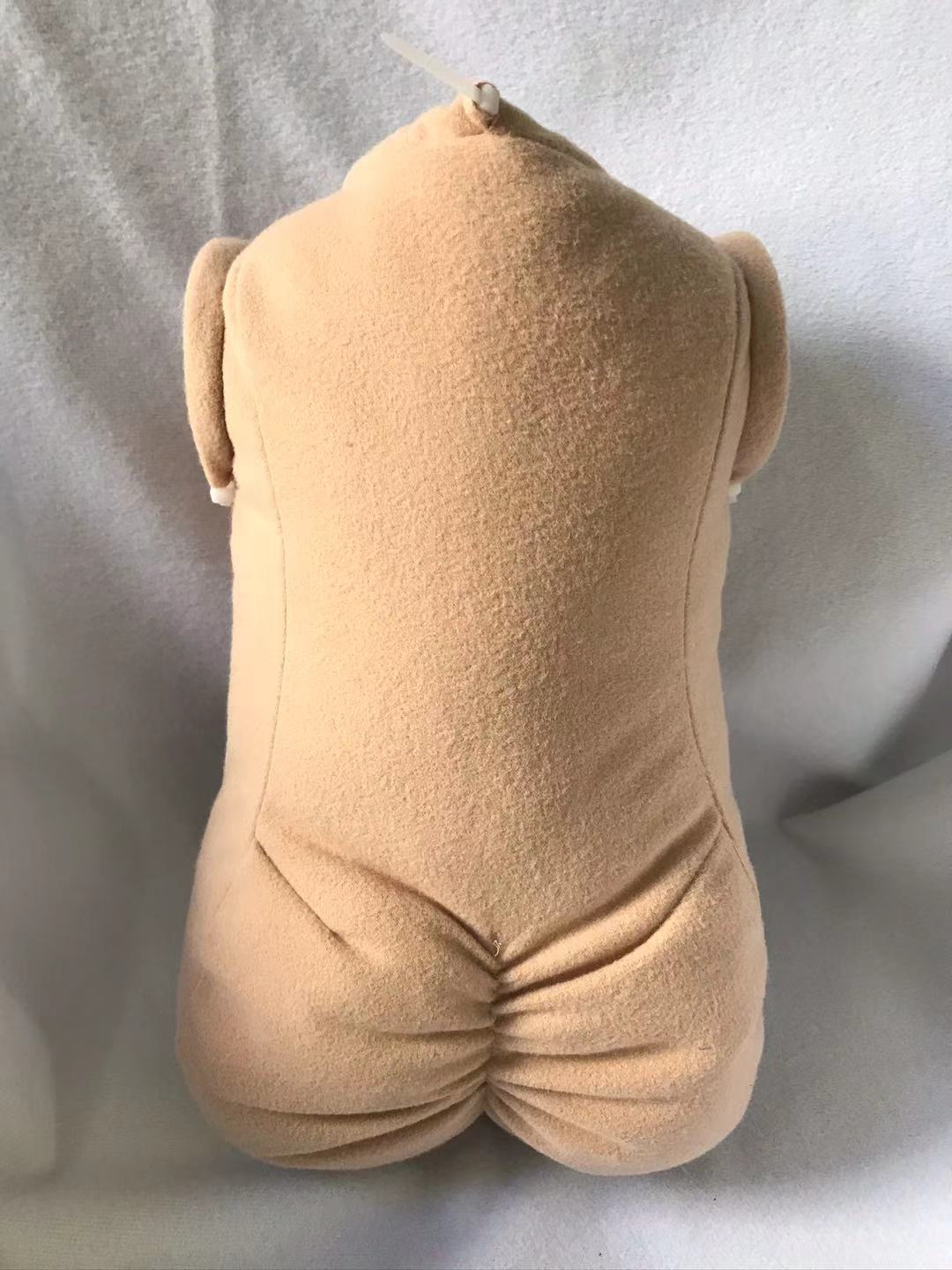 full limbs front les no joints flesh color