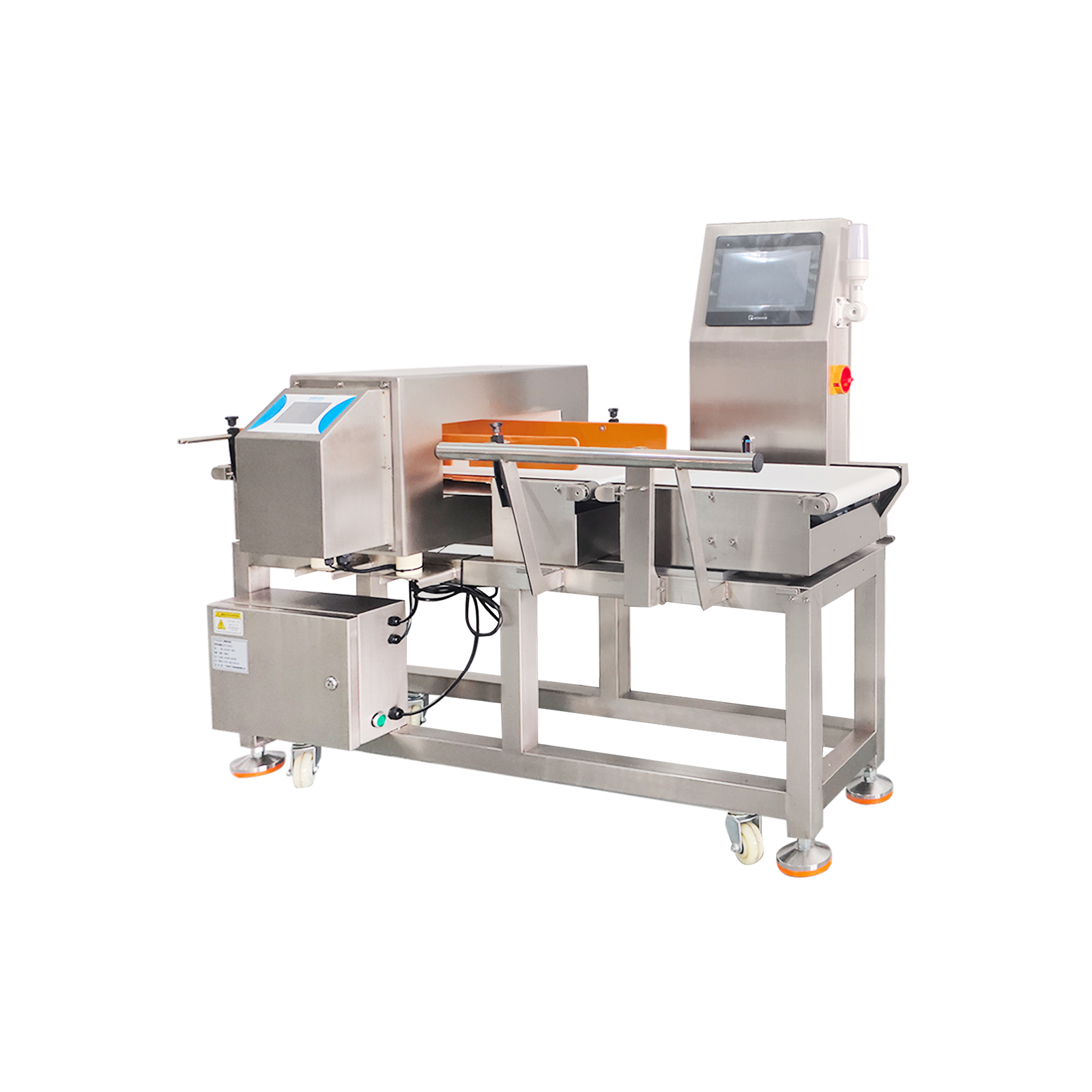 Weighing and gold inspection integrated machine
