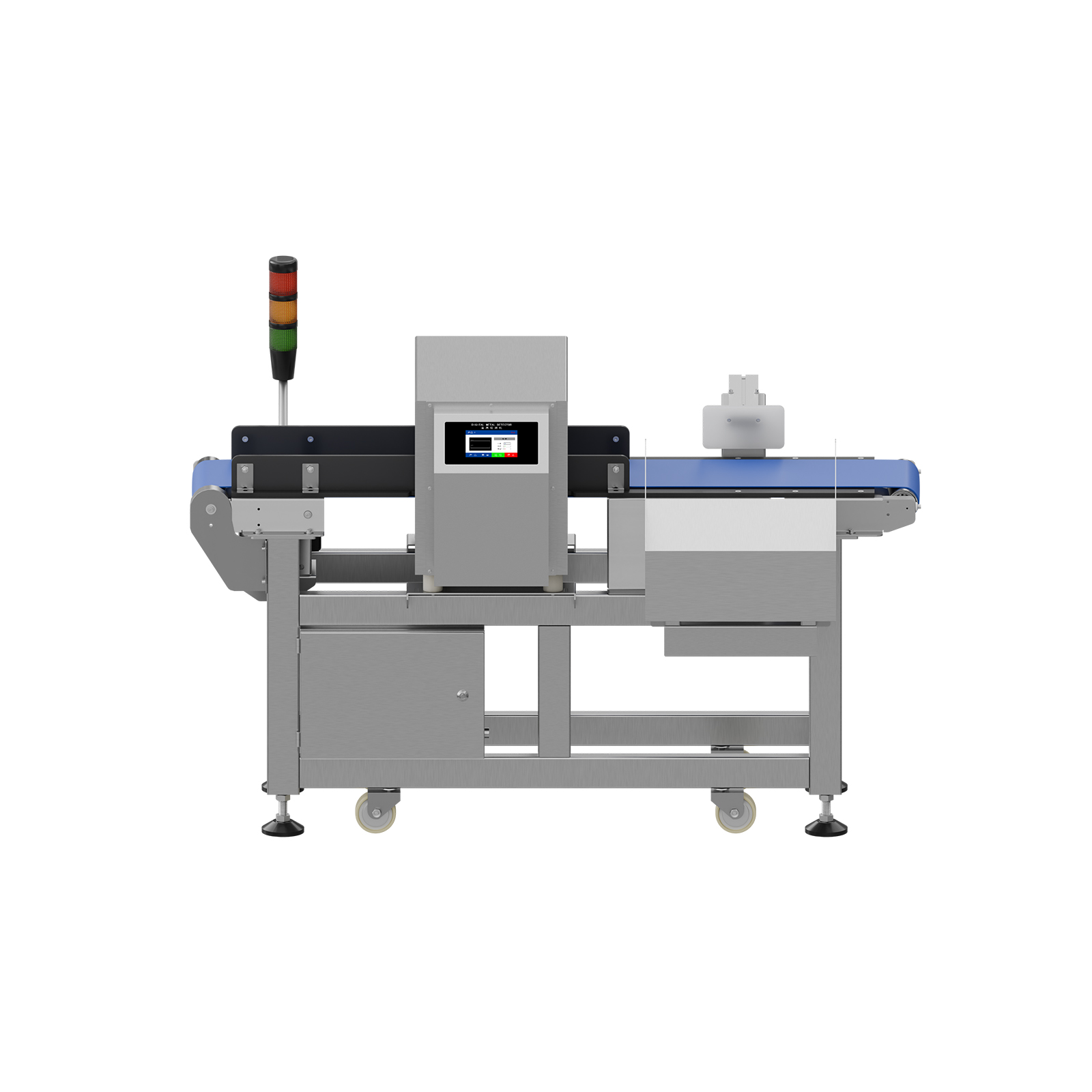Conveyor type metal detection machine