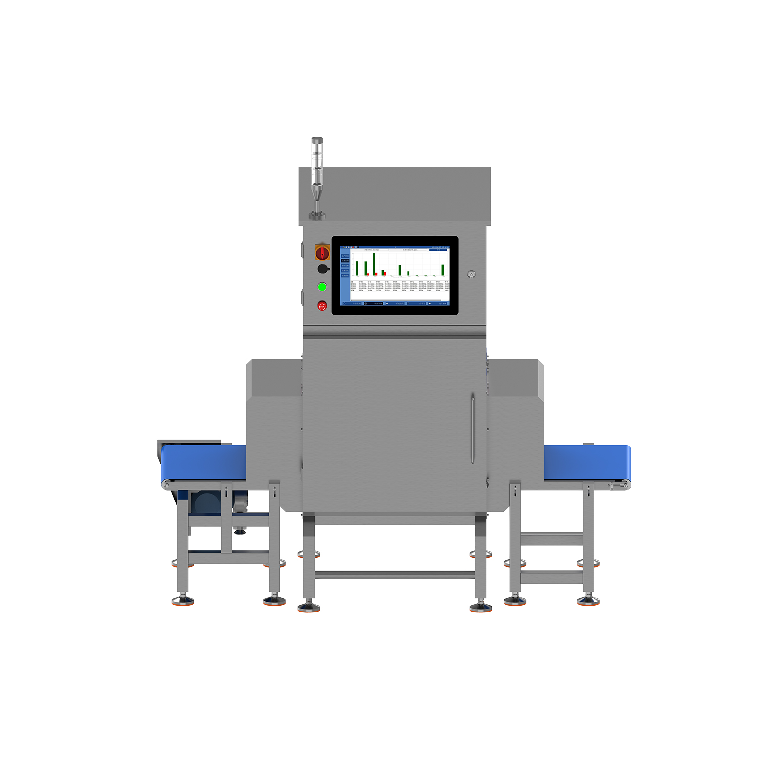 Large channel heavy-duty foreign object detection machine