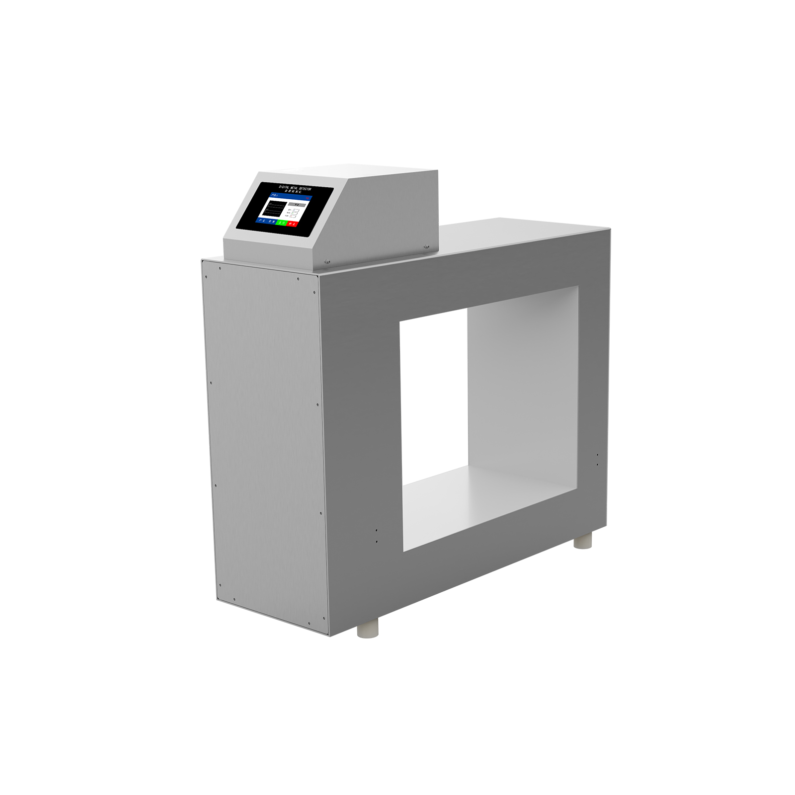 Channel type metal detector probe