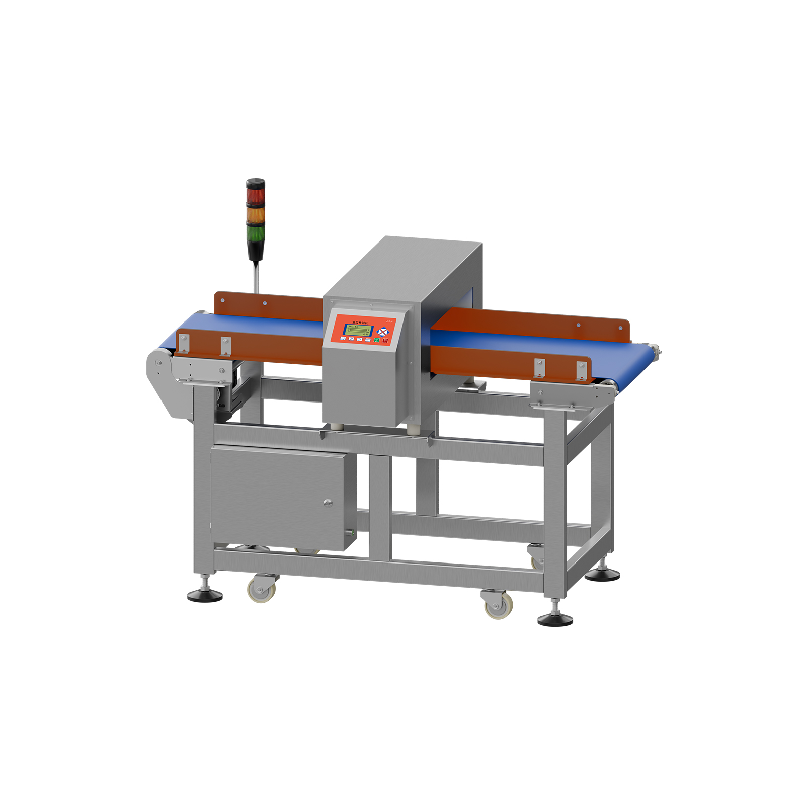 Conveyor type metal detection machine