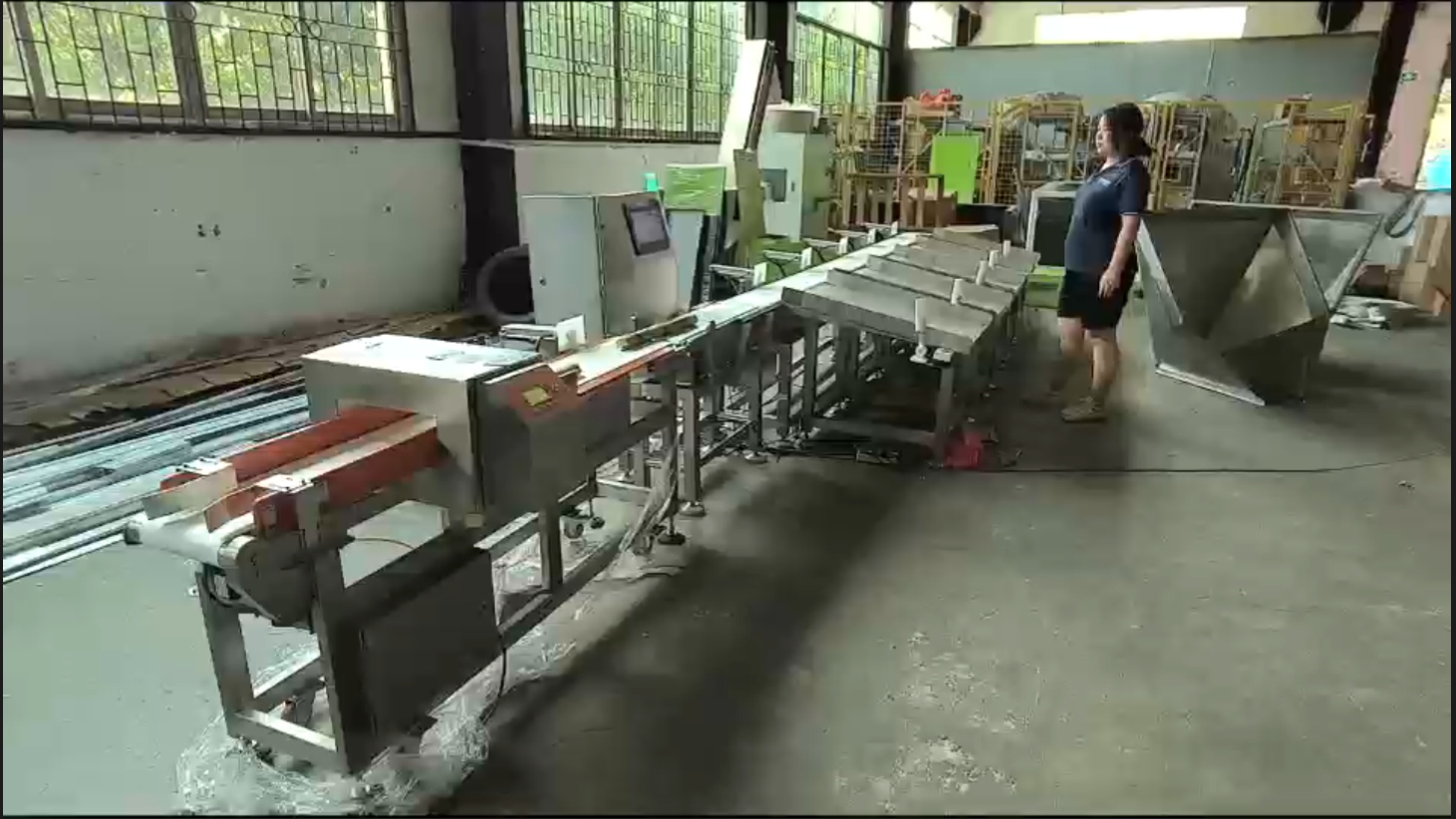 称重金检分选甘蔗