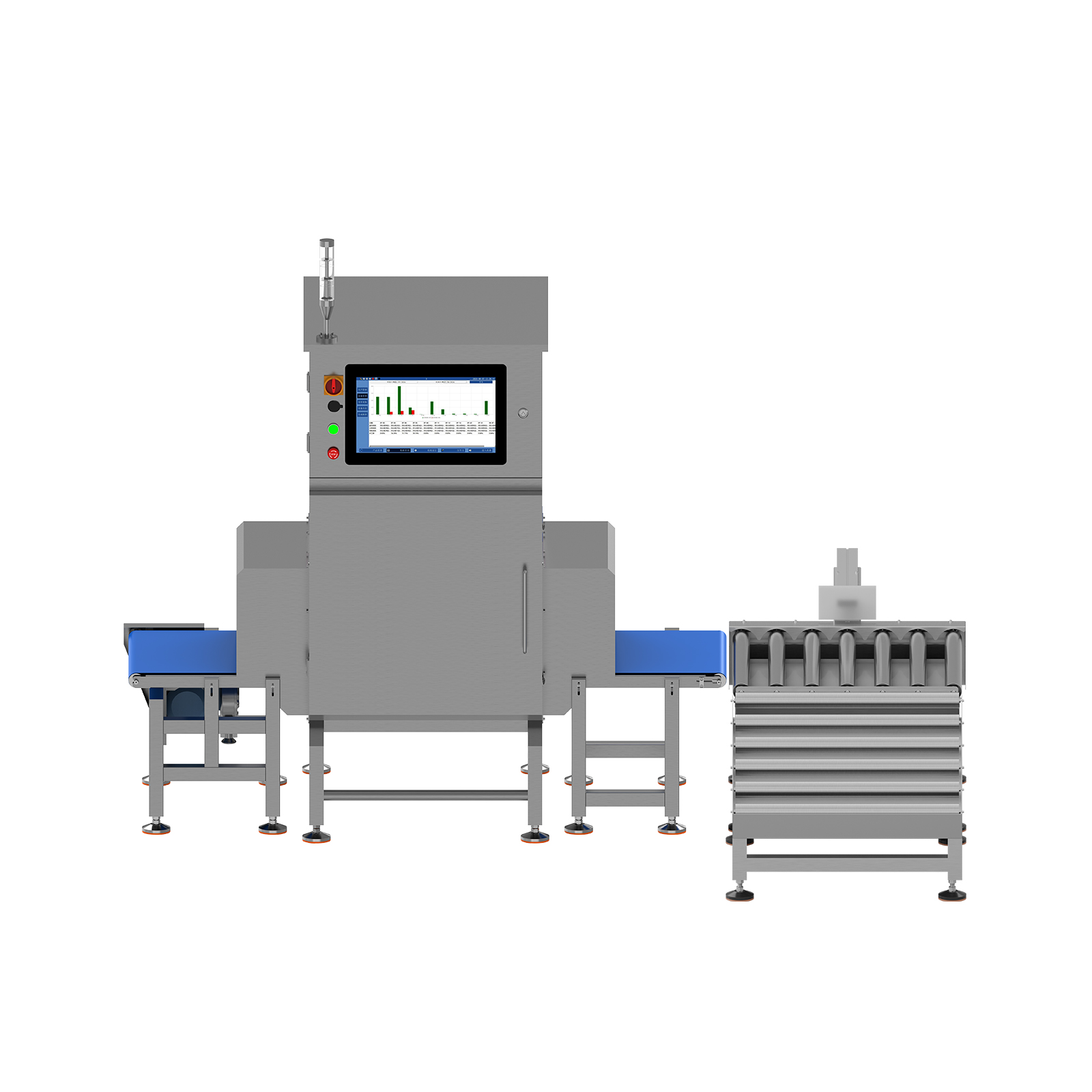 Large channel heavy-duty foreign object detection machine
