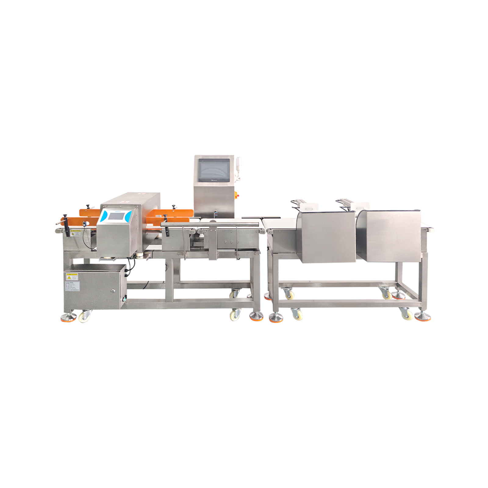 Weighing and gold inspection integrated machine