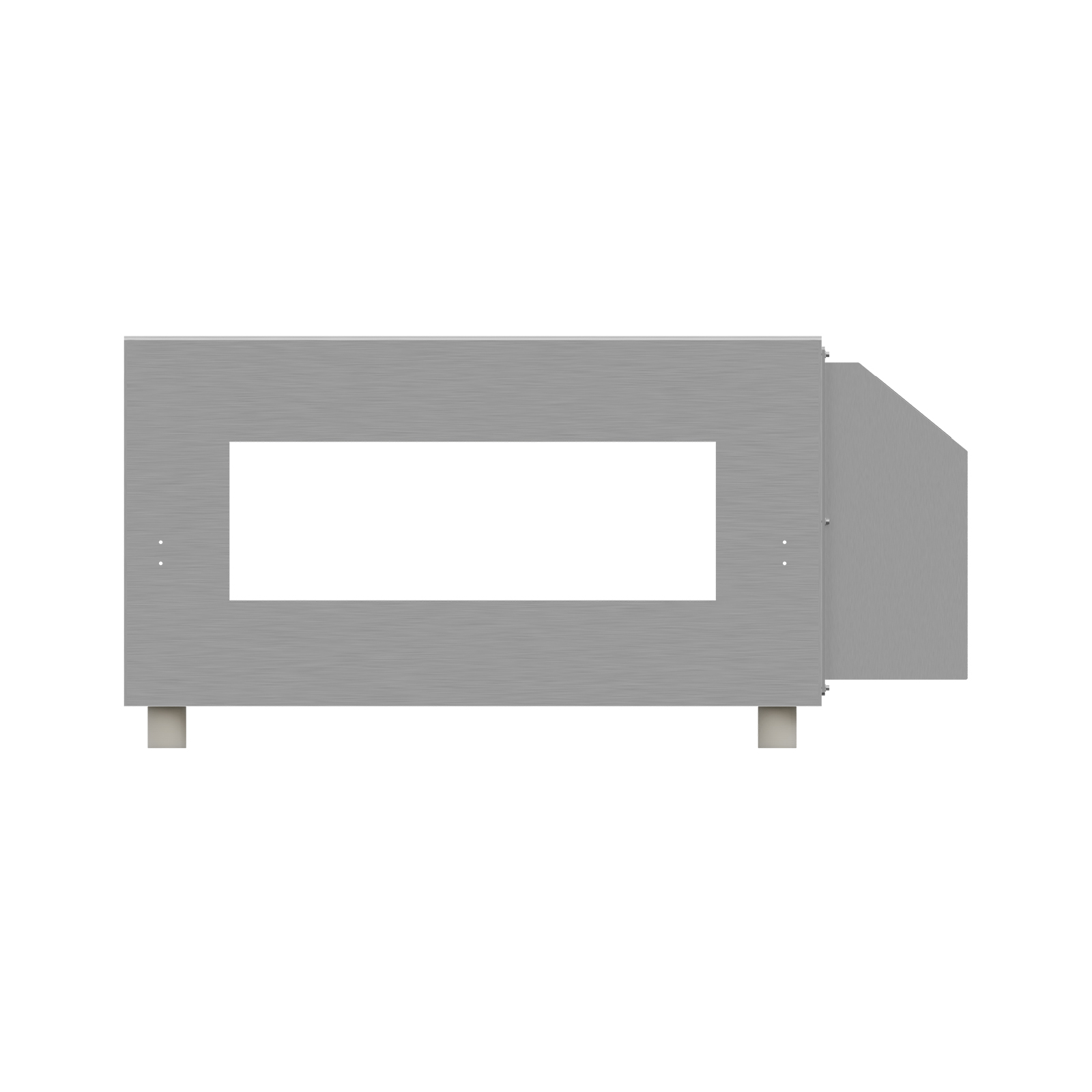 Channel type metal detector probe