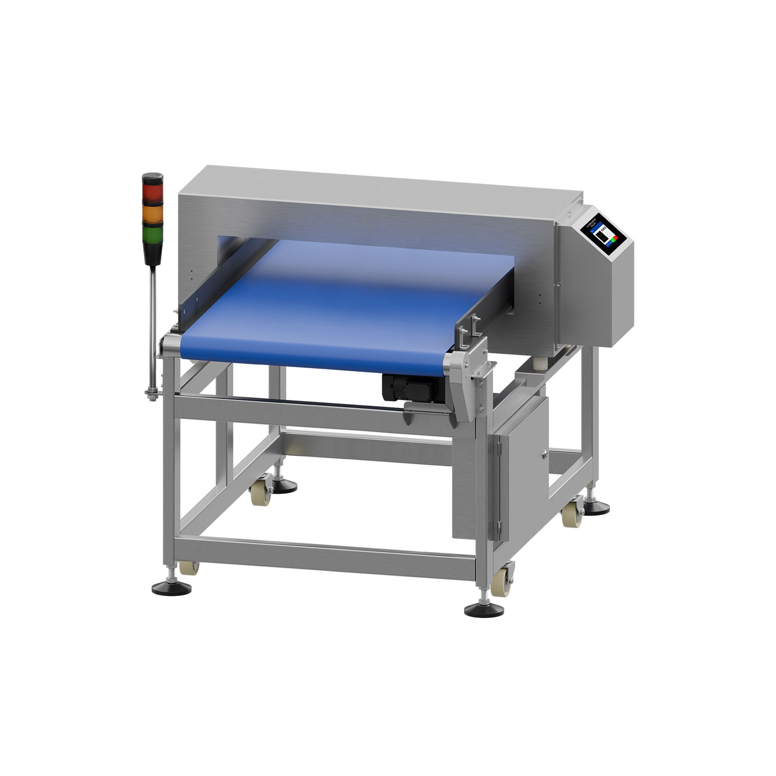 Conveyor type metal detection machine