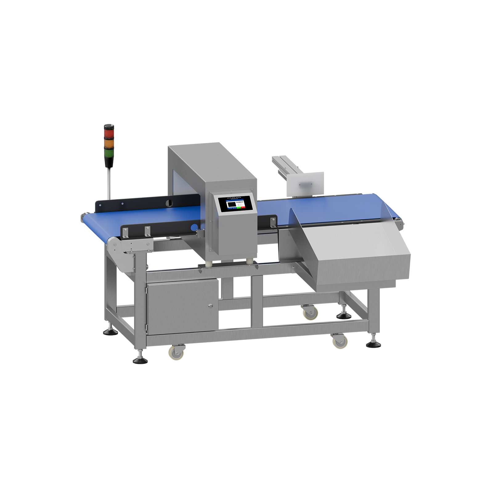Conveyor type metal detection machine