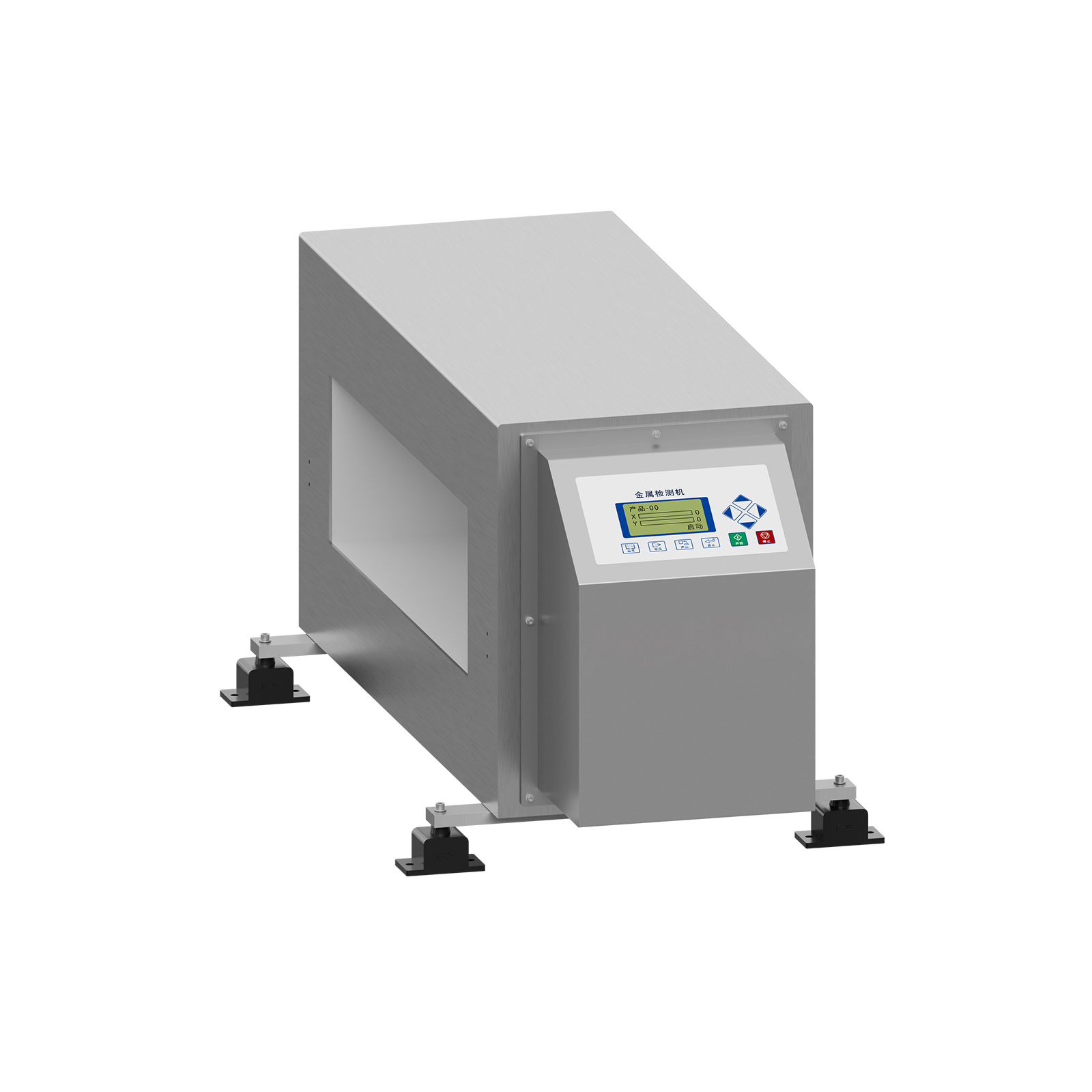 Channel type metal detector probe