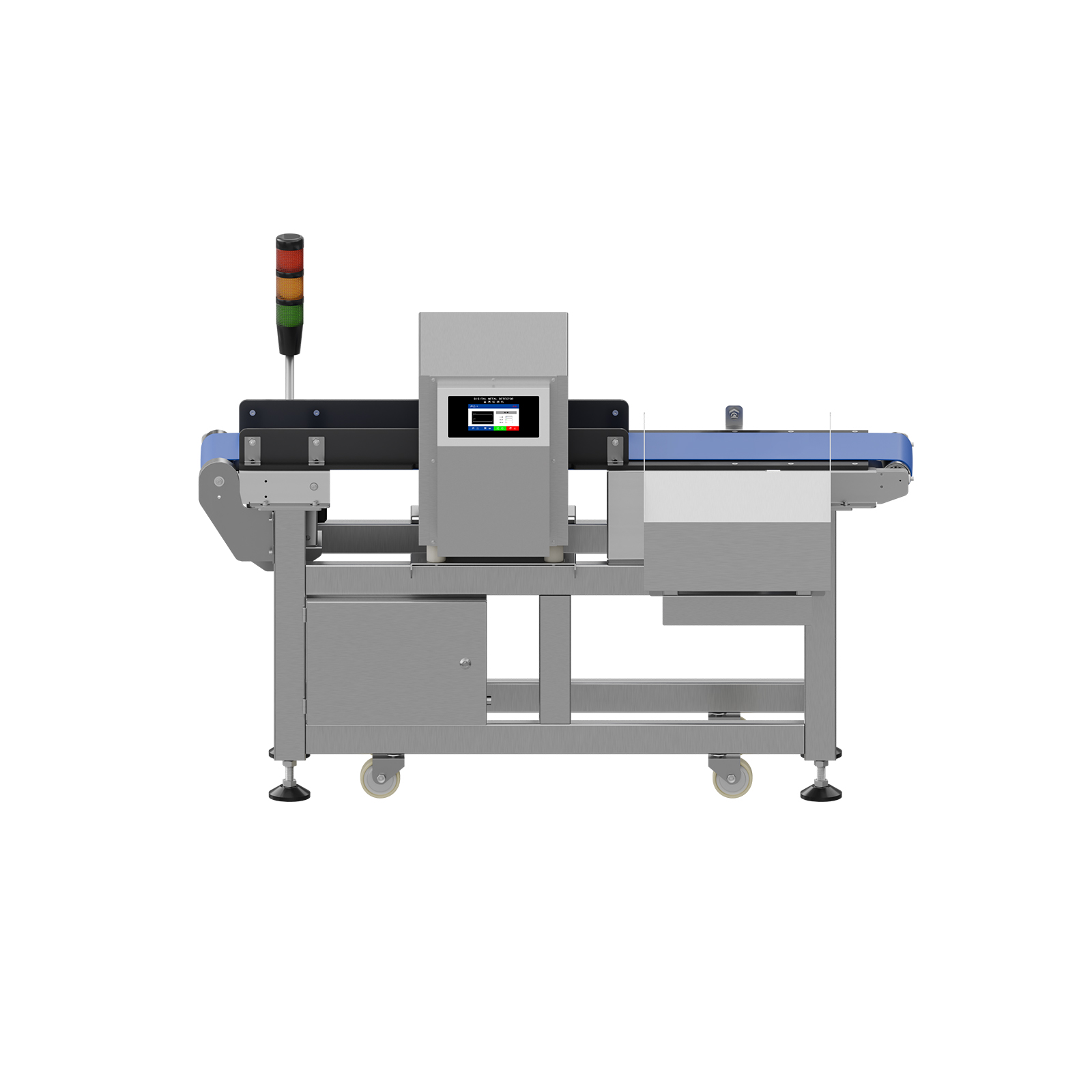Conveyor type metal detection machine
