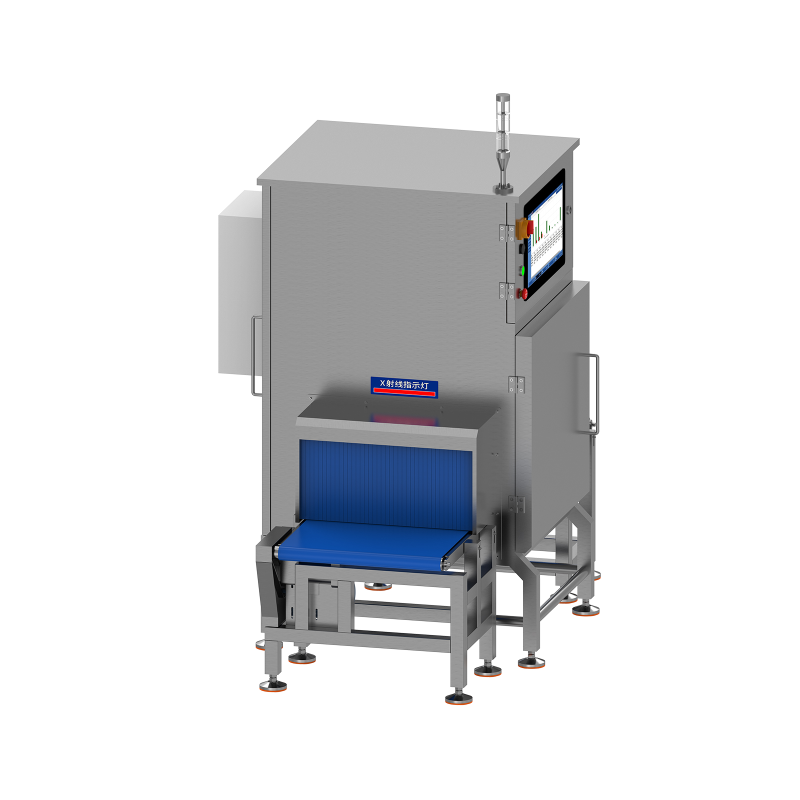 Large channel heavy-duty foreign object detection machine