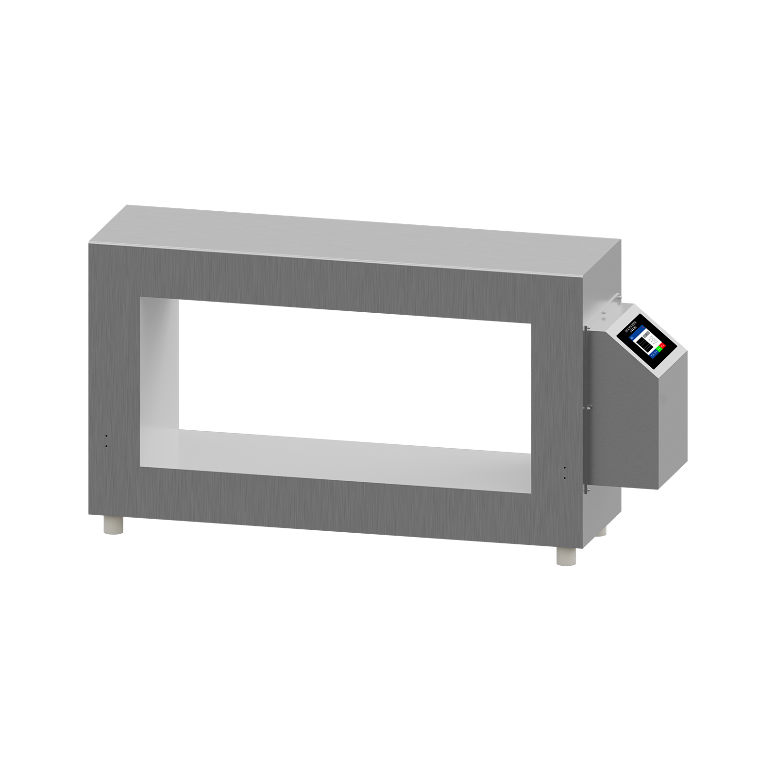 Channel type metal detector probe