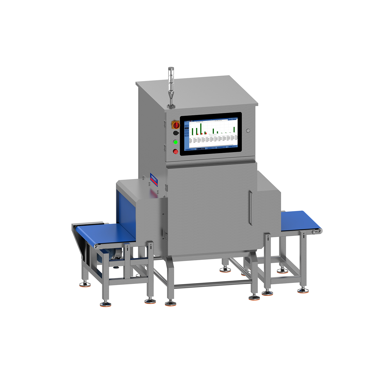 Large channel heavy-duty foreign object detection machine