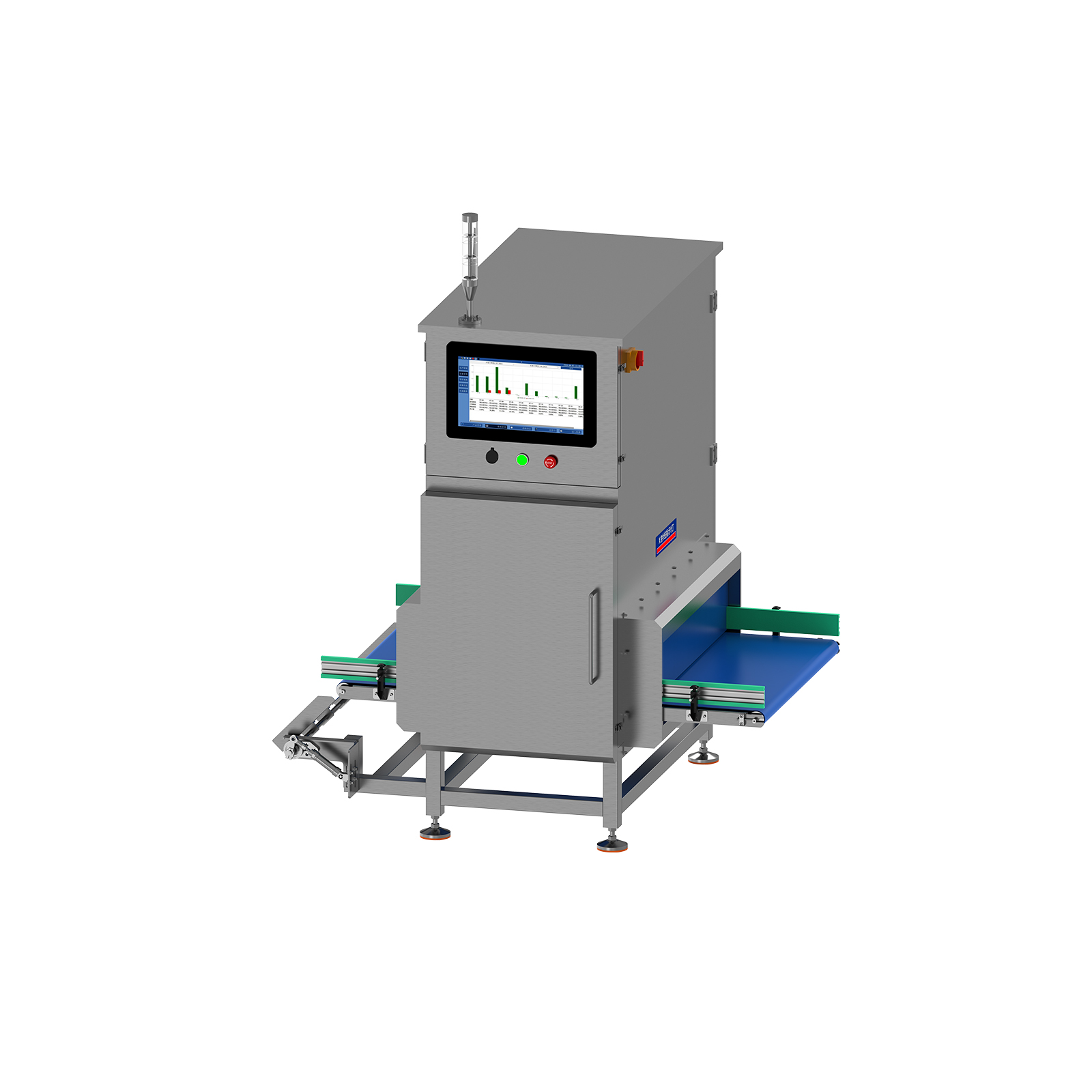 Bulk material foreign object detection machine