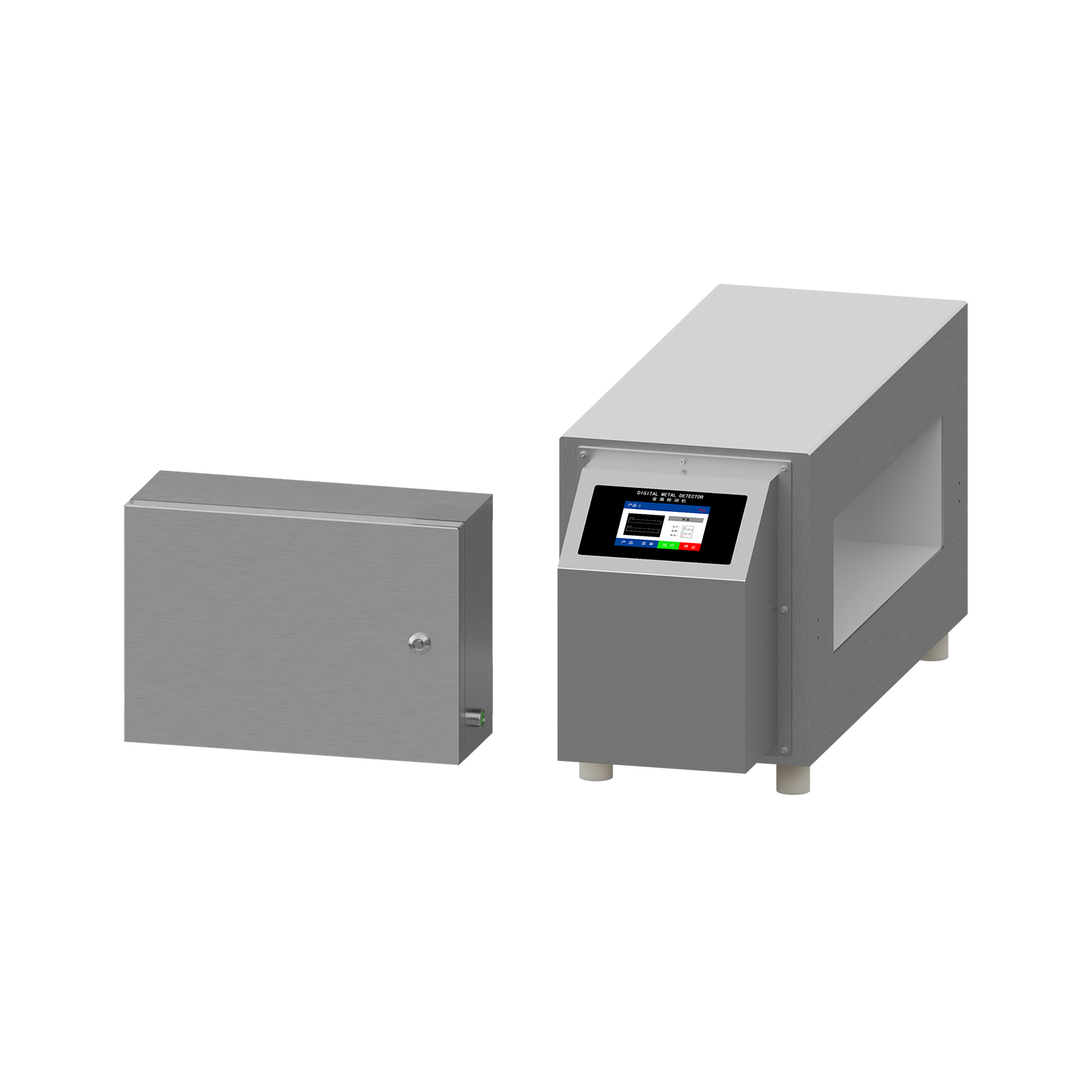 Channel type metal detector probe