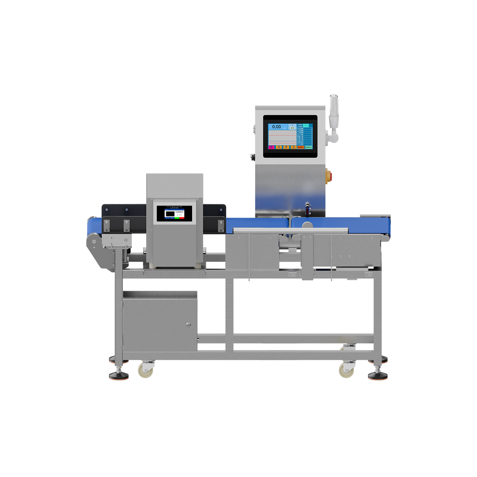 Weighing and gold inspection integrated machine