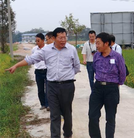 四川农科院水稻所所长来我公司指导工作