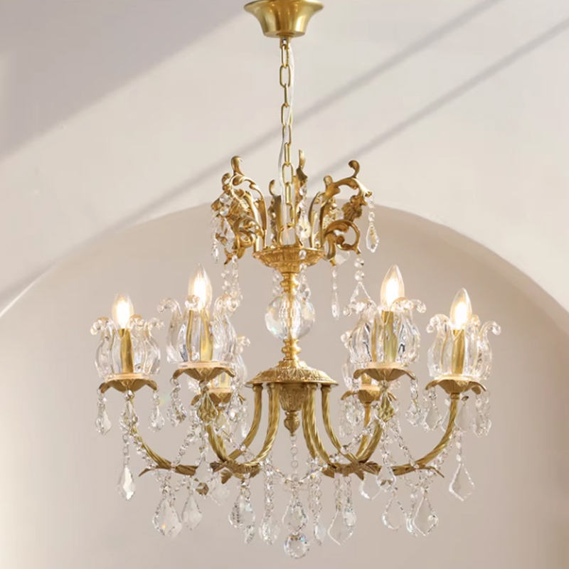 All-Copper Crystal Chandelier