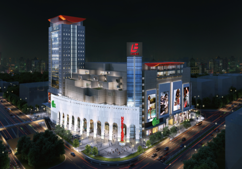 上海浦东第一八佰伴外墙标识