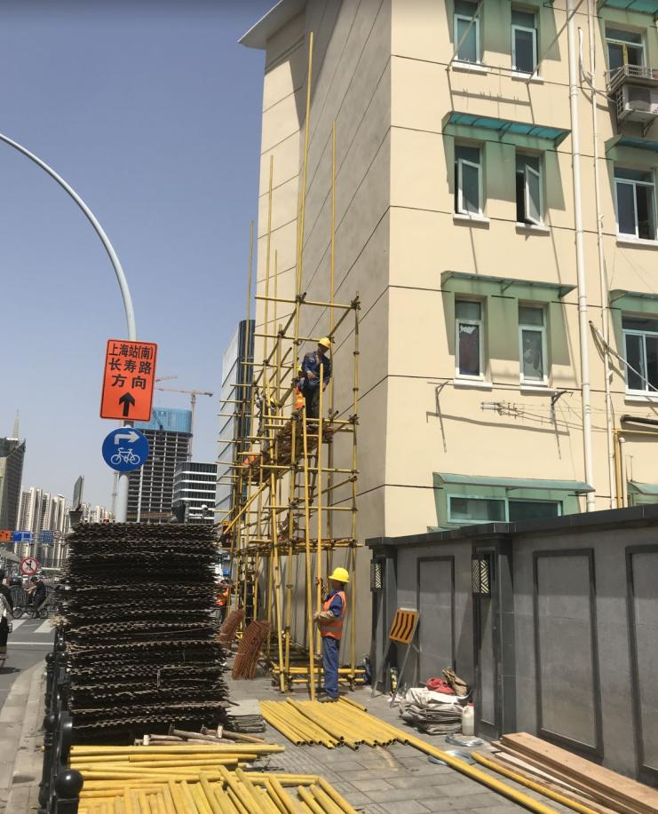 上海大统路中心路口外墙景观