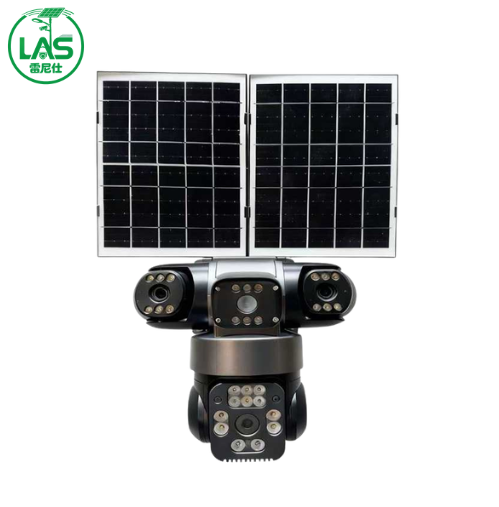 Four-lens dual solar panel 4G integrated surveillance camera