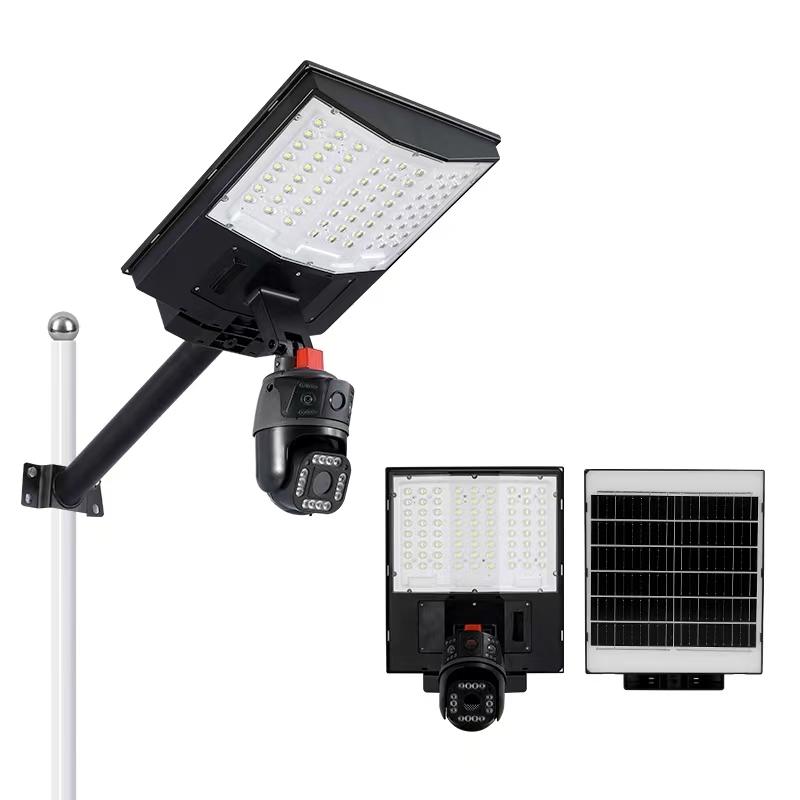 Solar street light with a triple-lens design