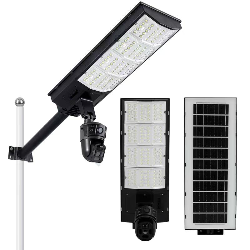 Solar street light with a triple-lens design
