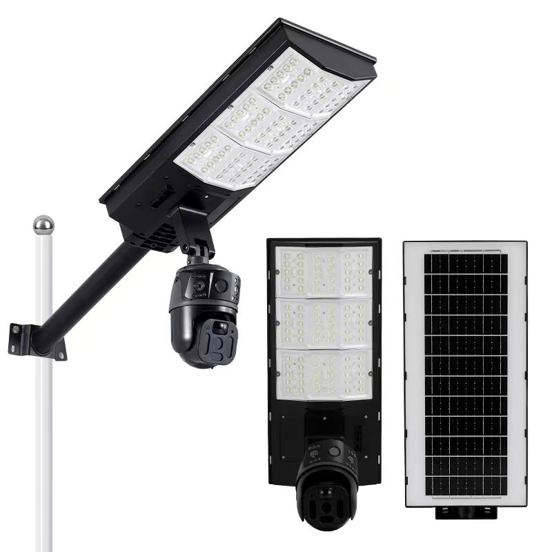 Solar street light with a triple-lens design