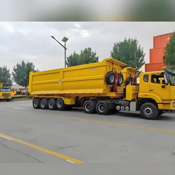 Dump semi-trailer