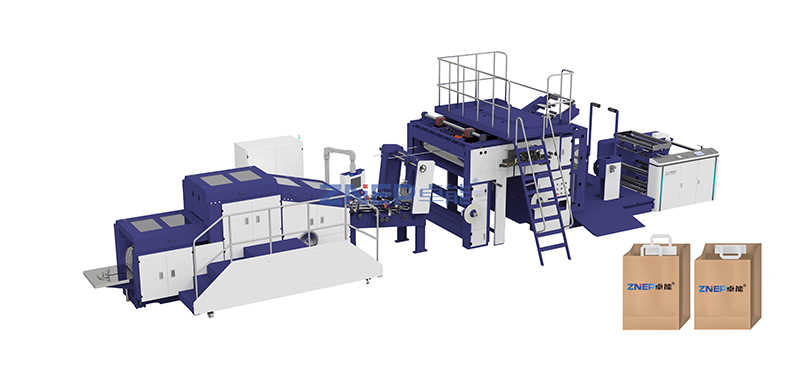 扁绳内折外翻全自动纸袋机0102