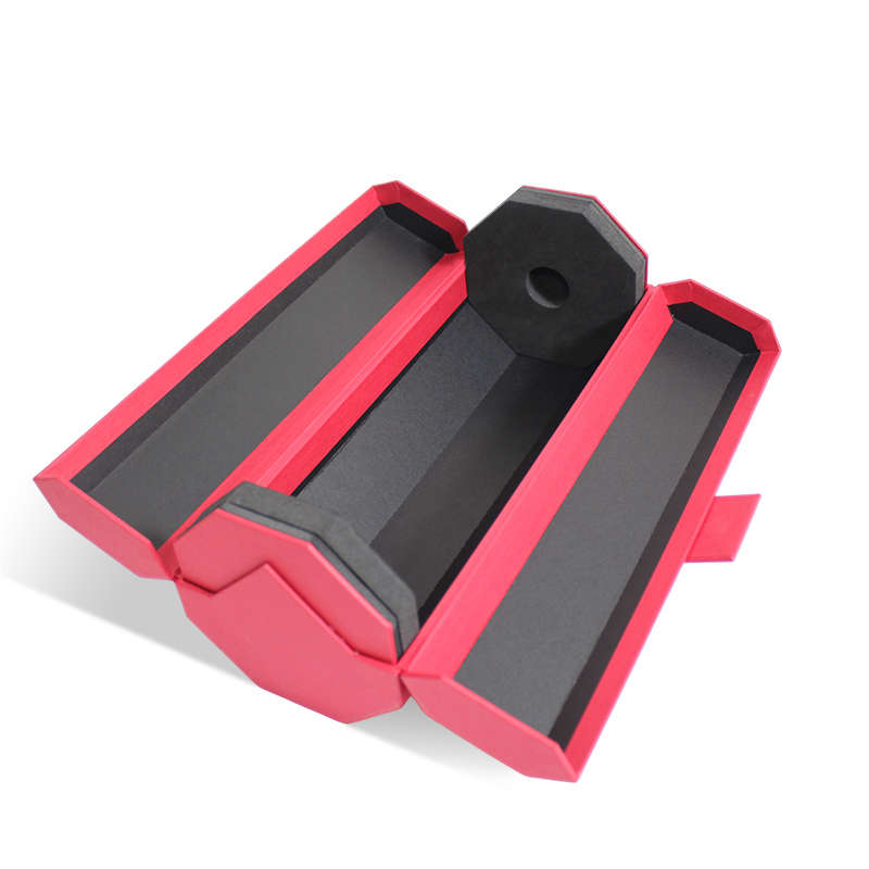 Wine Magnetic Hexagon Tube Paper Box Foam EVA Insert