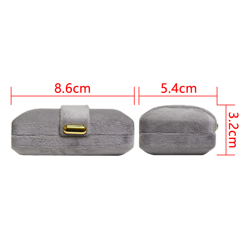 Eco-Friendly High-End Velvet Magnetic Closure Jewelry Packaging Box for Rings Earrings & Necklaces