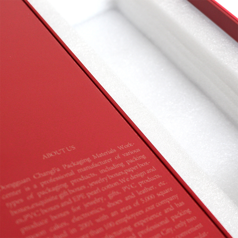 Wine Magnetic Foldable Gift Box With EPE Pearl Cotton