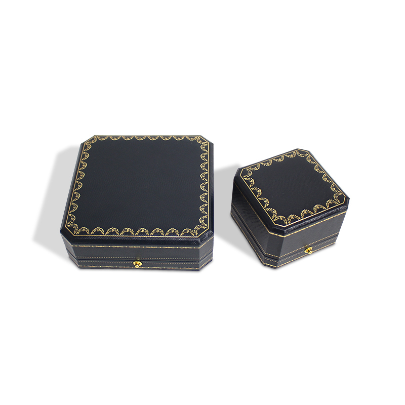Luxury Jewelry Wedding Velvet Ring Box Leather Gift Packaging