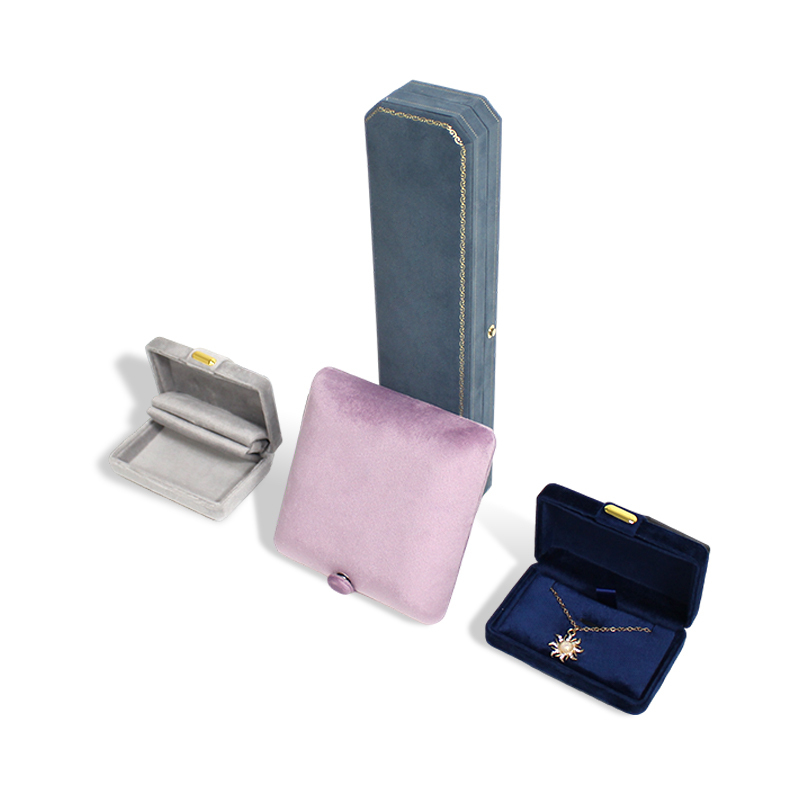 Luxury Jewelry Wedding Velvet Ring Box Leather Gift Packaging