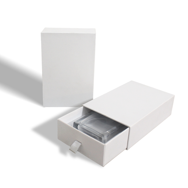 Cosmetics Perfume Drawer White Box With EVA Insert