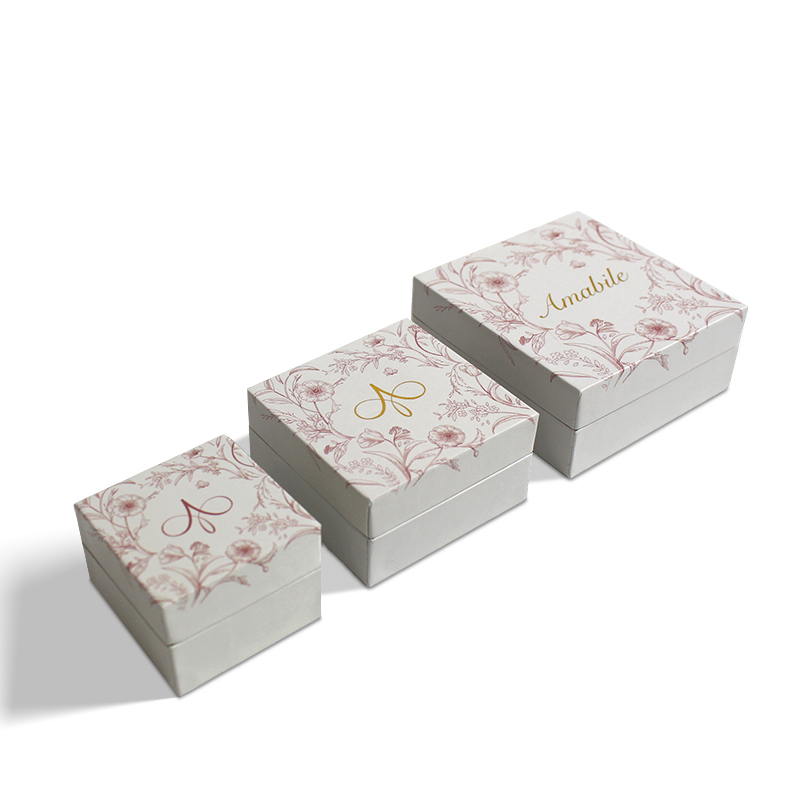 Jewelry Clamshell Box Cardboard Packaging Sponge velvet insert